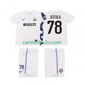 Camisolas de futebol Inter de Milão VENTOLA 78 2010 2011 Retro Criança Equipamento Alternativa Manga Curta